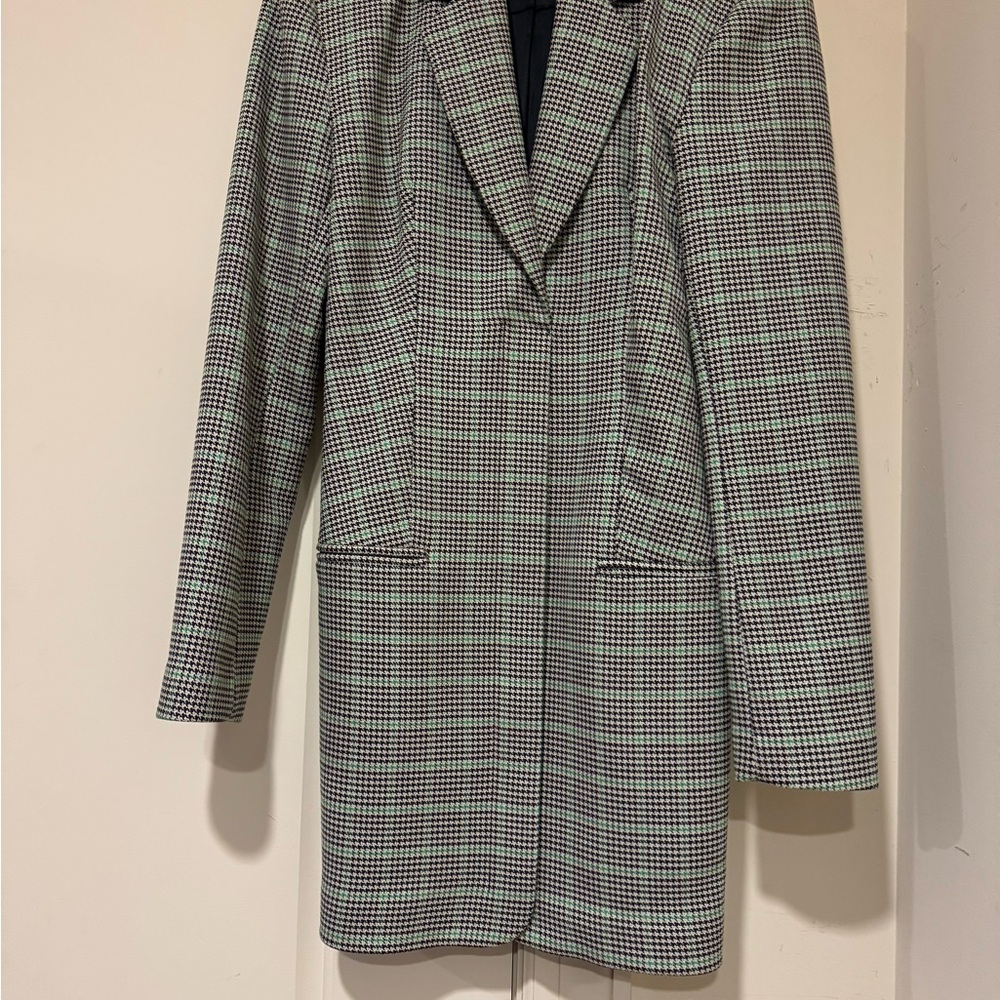 Chic Plaid Blazer Dress